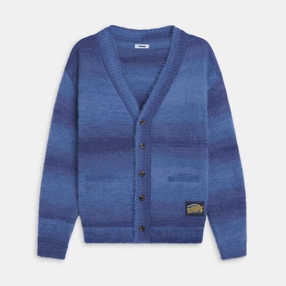 Madhappy Fall Fuzzy Knit Cardigan in Blue, Size M, New with Tag - Picture 1 of 8